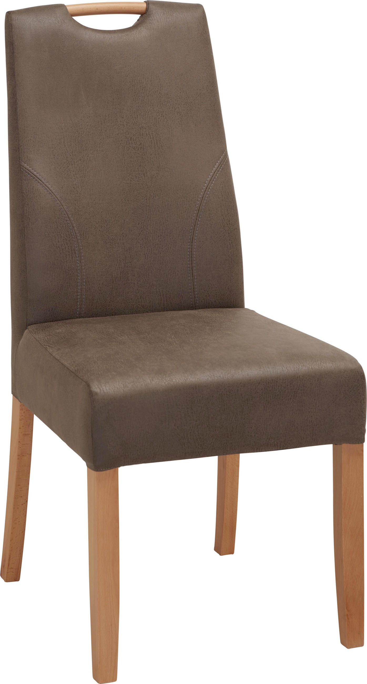 Stuhl in Textil Braun