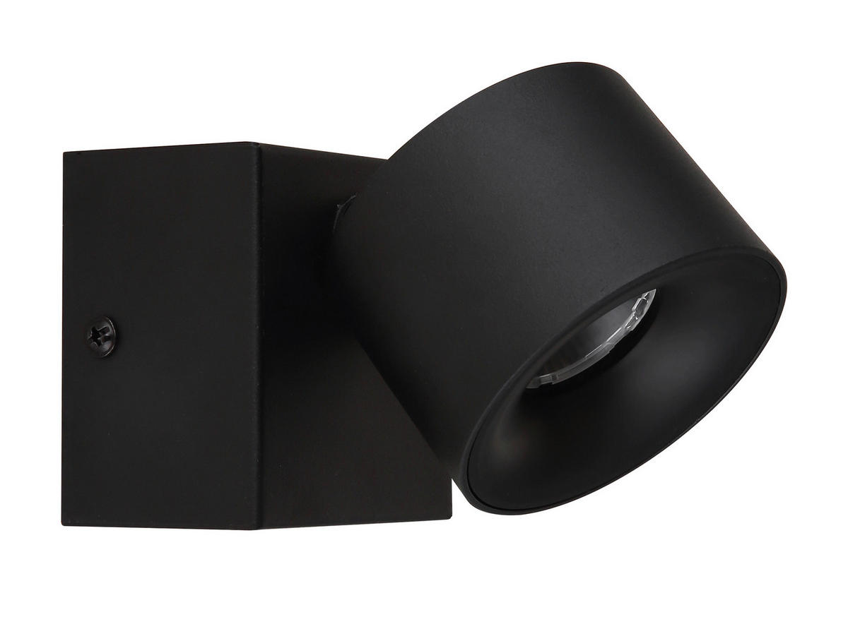 LED-STRAHLER - Transparent/Schwarz, Design, Kunststoff/Metall (7,2/9,5cm) - Globo