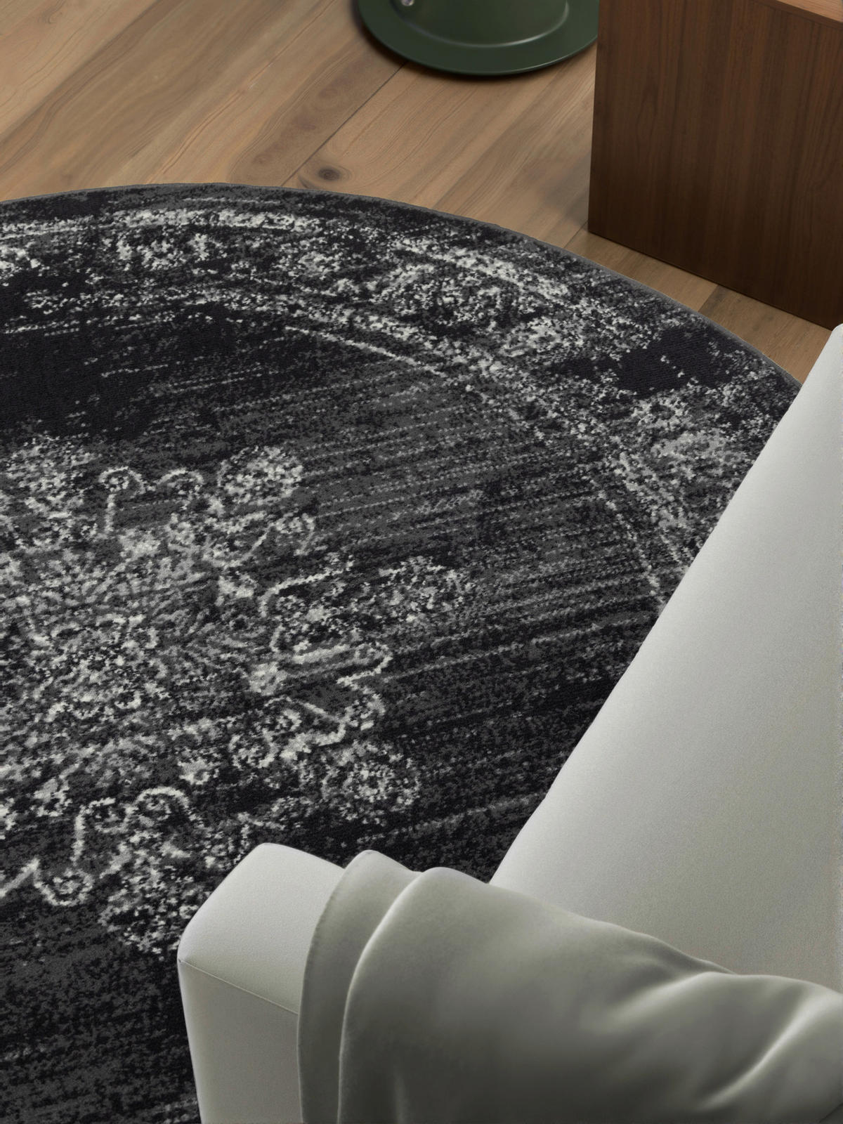 FLACHWEBETEPPICH 120 cm Gloria Grau  - Grau, Design, Kunststoff/Textil (120cm)