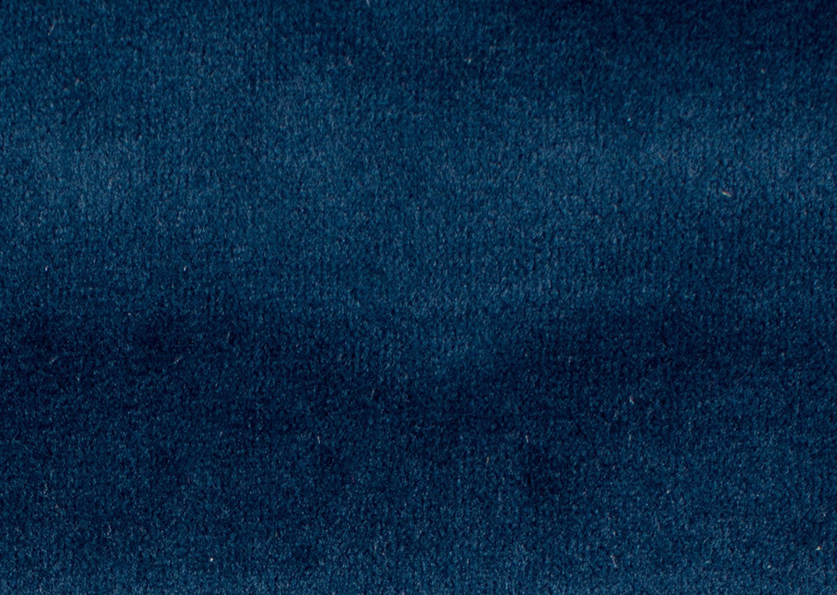 ECKSOFA  in Flachgewebe Blau  191/301 cm  - Blau/Schwarz, Design, Textil/Metall (191/301cm) - Moderano