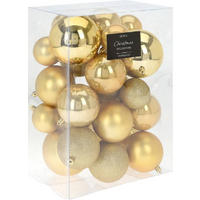 CHRISTBAUMKUGEL-SET  - Basics, Kunststoff (24/17/33cm) - X-Mas
