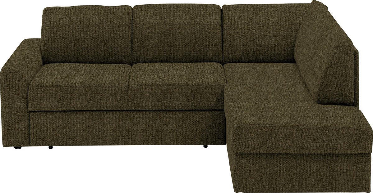 SEDEŽNA GARNITURA, tkanina olivno zelena   - črna/olivno zelena , Konvencionalno, umetna masa/tekstil (224/165cm) - Xora