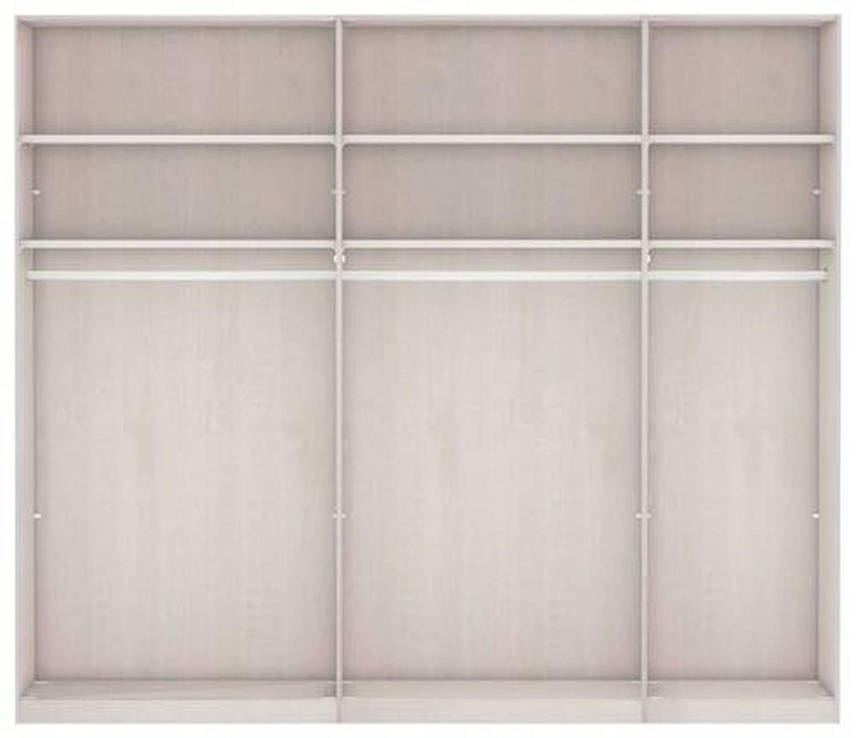 SCHWEBETÜRENSCHRANK in Champagner  - Chromfarben/Champagner, Konventionell, Holzwerkstoff/Metall (250/217/67cm) - Voleo
