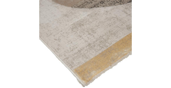 WEBTEPPICH 133/190 cm Memphis Gelb, Grau - Gelb/Grau, Design, Textil (133/190cm) - Novel