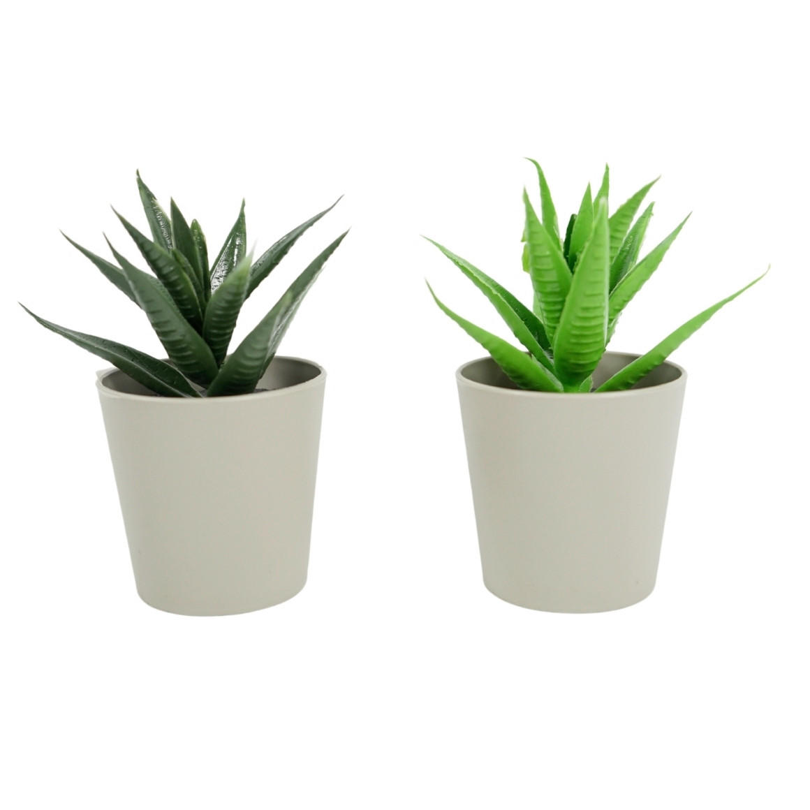 CVIJET UMJETNI  - zelena/bež, Basics, plastika (6,5/6,5/10cm)