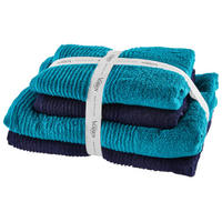 FROTTIERSET Batoni Set Blau 4-teilig  - Blau, Basics, Textil - Vossen