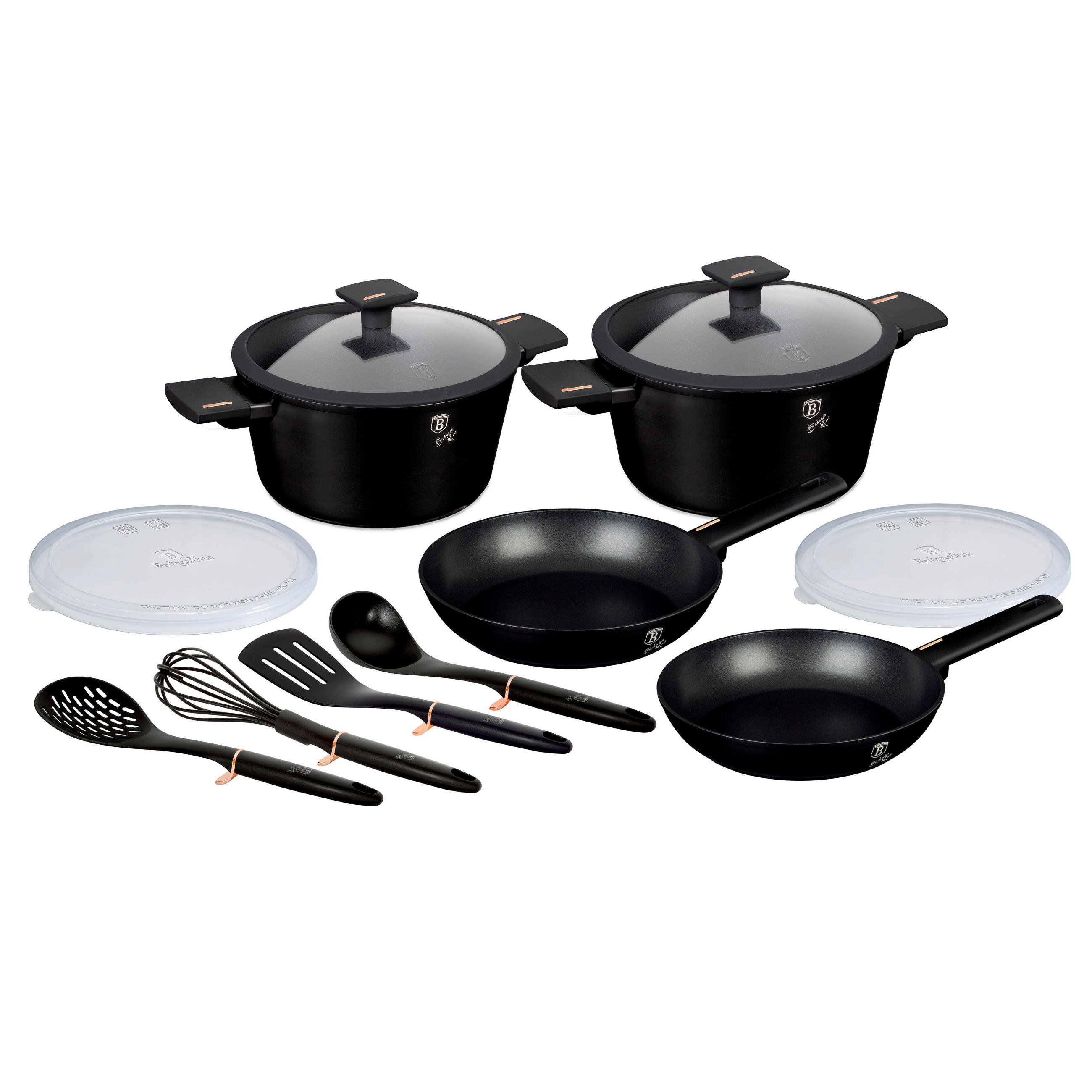 SET POSOD    kovina   - črna, Basics, kovina/umetna masa - Berlinger Haus