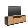 LOWBOARD in 170/56/40 cm - Eichefarben/Schwarz, LIFESTYLE, Holzwerkstoff (170/56/40cm) - Xora
