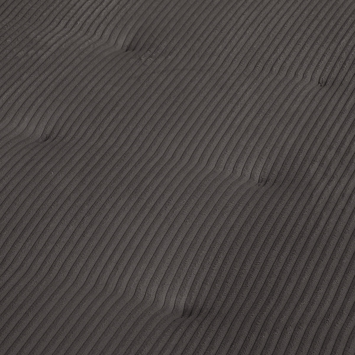 ECKSOFA inkl. Hocker Ariella Dunkelgrau Cord  - Dunkelgrau/Naturfarben, Design, Holz/Textil (161/231cm) - Livetastic