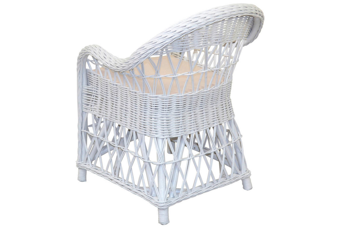 SESSEL Weiß    - Weiß, Natur, Holz (65/85/65cm) - MID.YOU