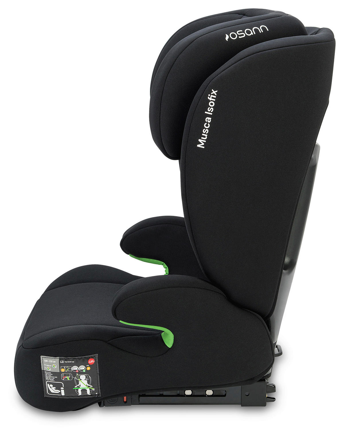 KINDERAUTOSITZ MUSCA ISOFIX ECE R 129 i-SIZE  - Schwarz, Basics, Kunststoff/Textil (44/55/43cm) - Osann