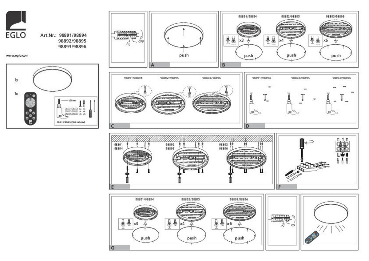 LED-DECKENLEUCHTE 59,5 cm  - Basics (59,5cm)