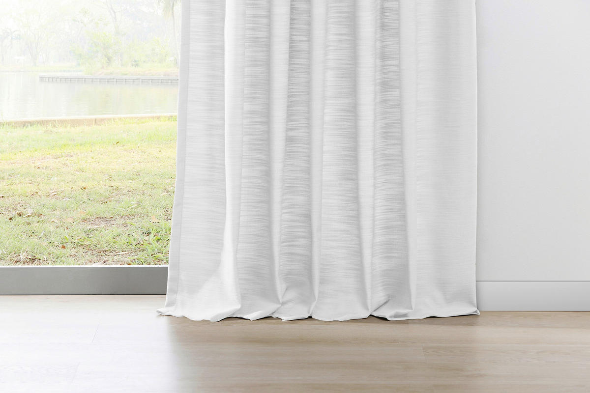 ÖSENSCHAL halbtransparent 135/245 cm   - Weiß, Basics, Textil (135/245cm)