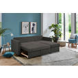 ECKSOFA Taupe, Dunkelbraun Webstoff  - Taupe/Dunkelbraun, KONVENTIONELL, Kunststoff/Textil (230/155cm) - Carryhome