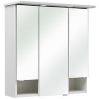 SPIEGELSCHRANK 65/71,6/20 cm  - Chromfarben/Weiß, Basics, Glas/Holzwerkstoff (65/71,6/20cm) - Carryhome