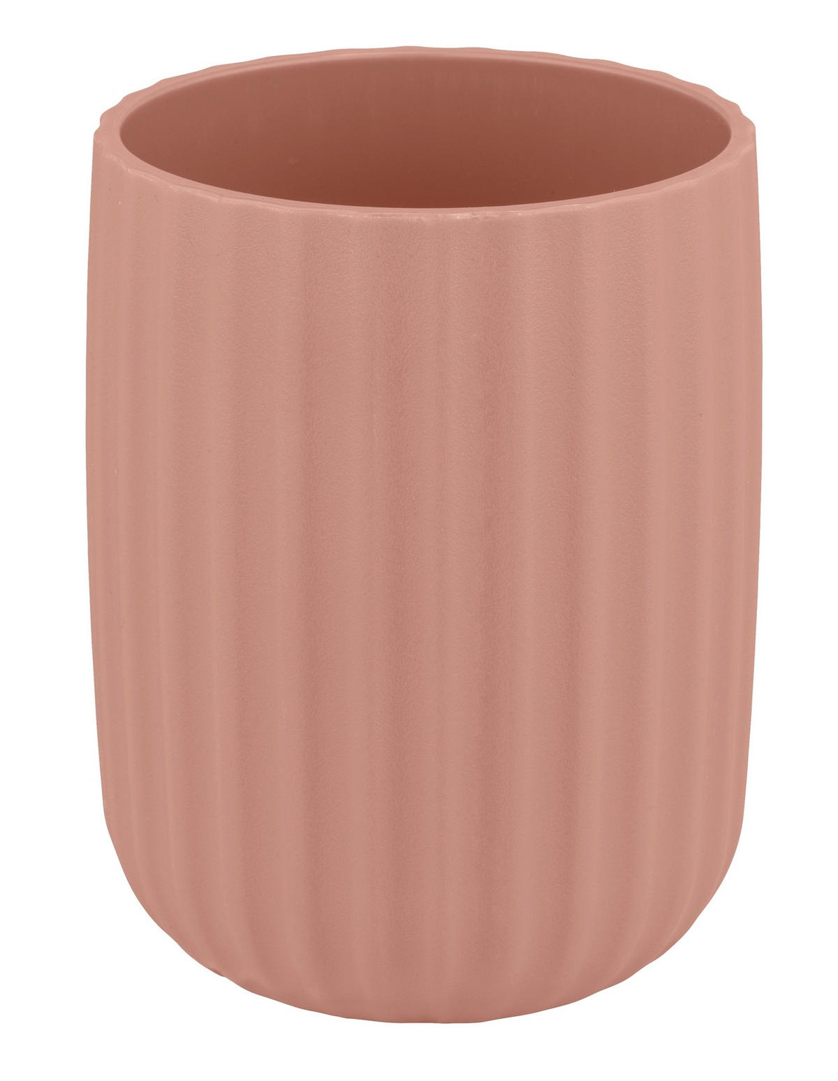 ZAHNPUTZBECHER  - Altrosa, Basics, Kunststoff (7,5/10/7,5cm) - Wenko