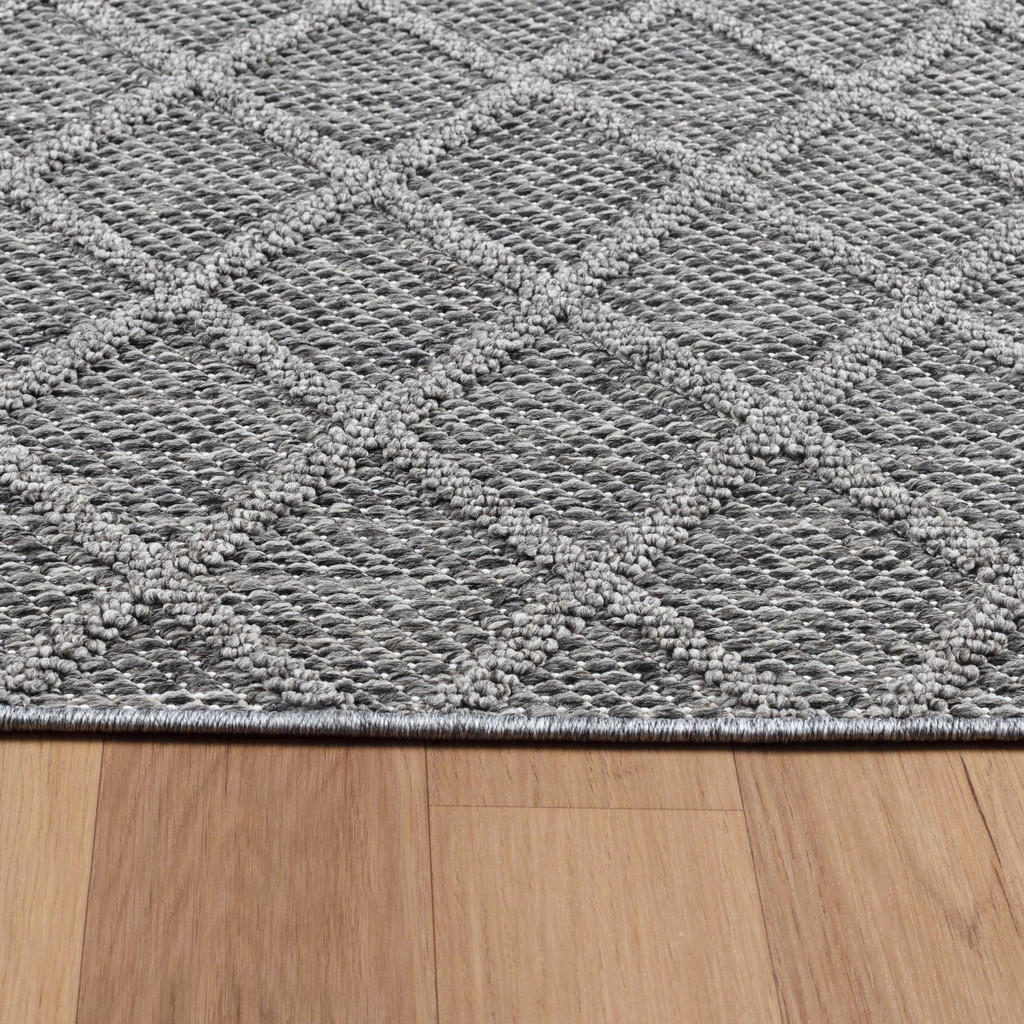 Thumbnail - Kadima Design Teppich, Grau, Textil, Rechteckig, 80x250 cm, pflegeleicht, Teppiche & Böden, Teppiche, Outdoorteppiche
