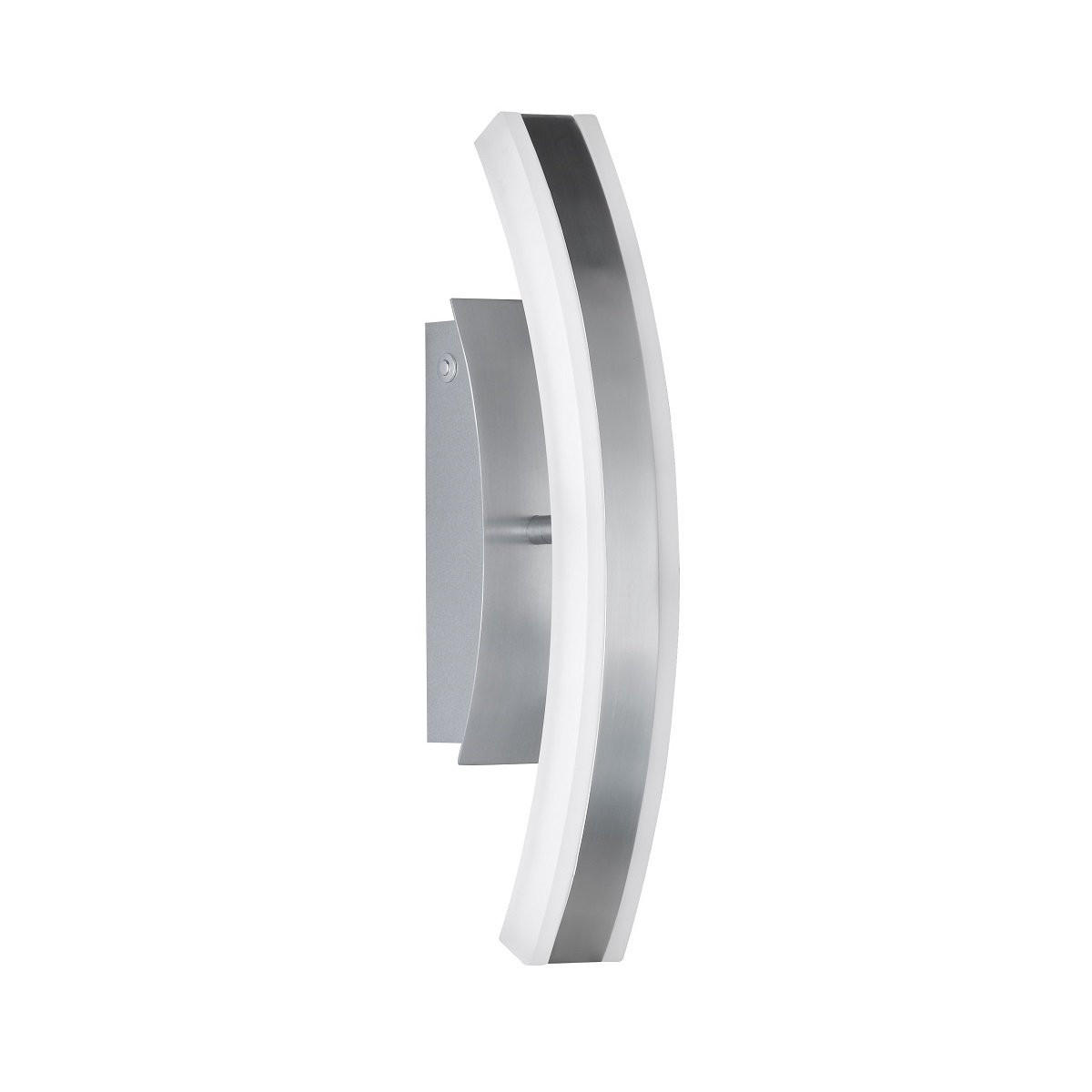 LED-WANDLEUCHTE - Chromfarben/Alufarben, Design, Metall (36.5/7/11cm) - Fischer & Honsel