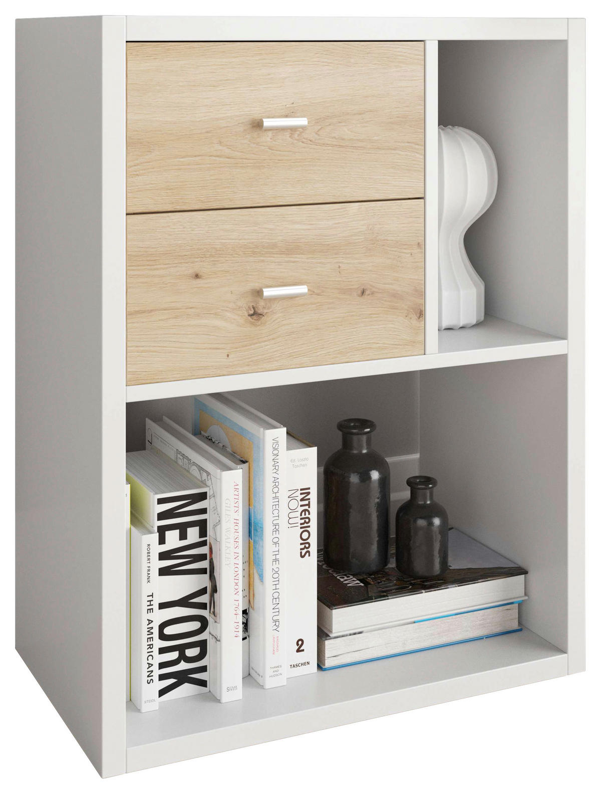 REGAL Weiß  - Weiß, Basics, Holzwerkstoff (75/58/34cm) - MID.YOU