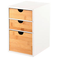 SCHUBLADENBOX    17,5/21,5/27,5 cm  - Hellbraun/Weiß, Basics, Holz/Holzwerkstoff (17,5/21,5/27,5cm) - Kesper