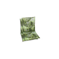 SESSELAUFLAGENSET in Grau, Grün Blätter  - Grau/Grün, KONVENTIONELL, Textil (48/5/98cm)