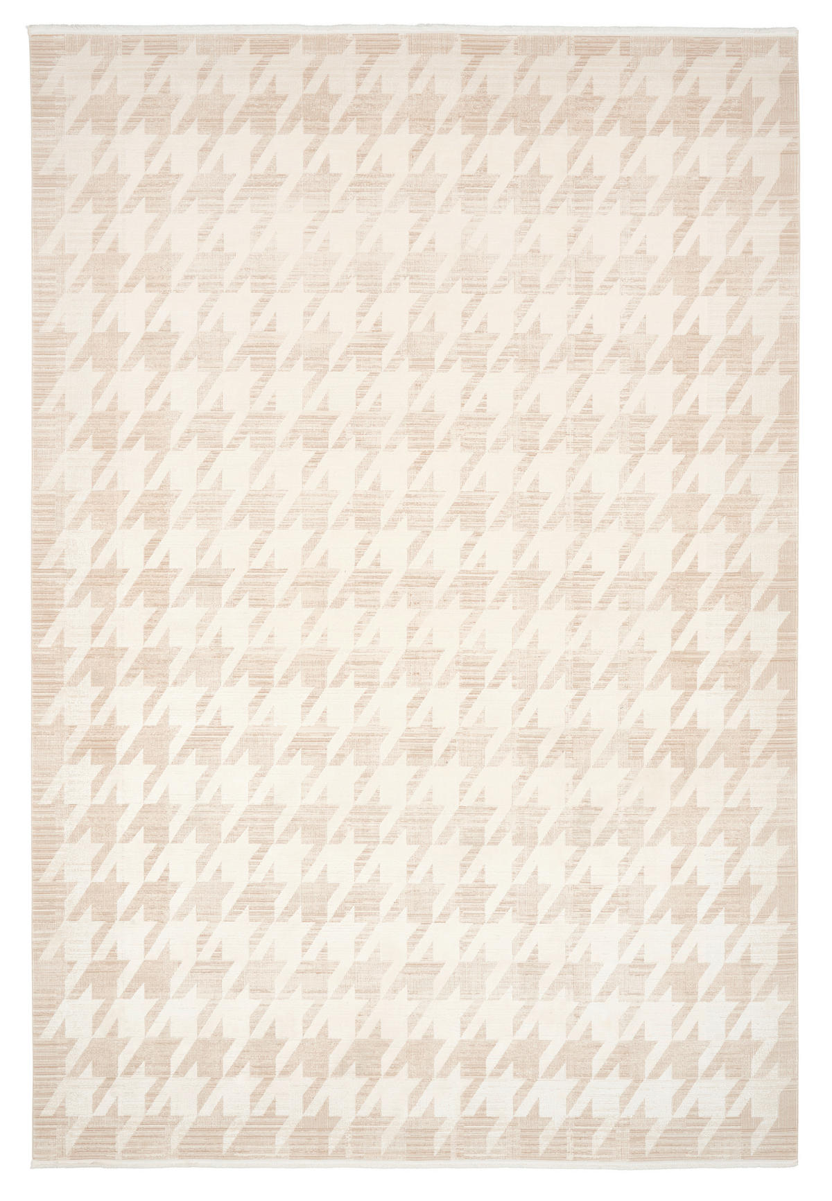 WEBTEPPICH 200/290 cm Houndstooth Allover  - Beige, Design, Textil (200/290cm) - Dieter Knoll
