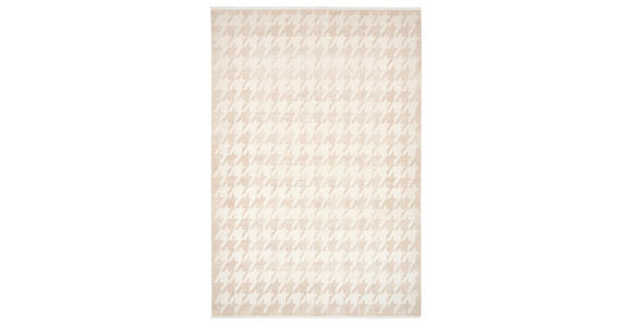 WEBTEPPICH 160/230 cm Houndstooth Allover  - Beige, Design, Textil (160/230cm) - Dieter Knoll