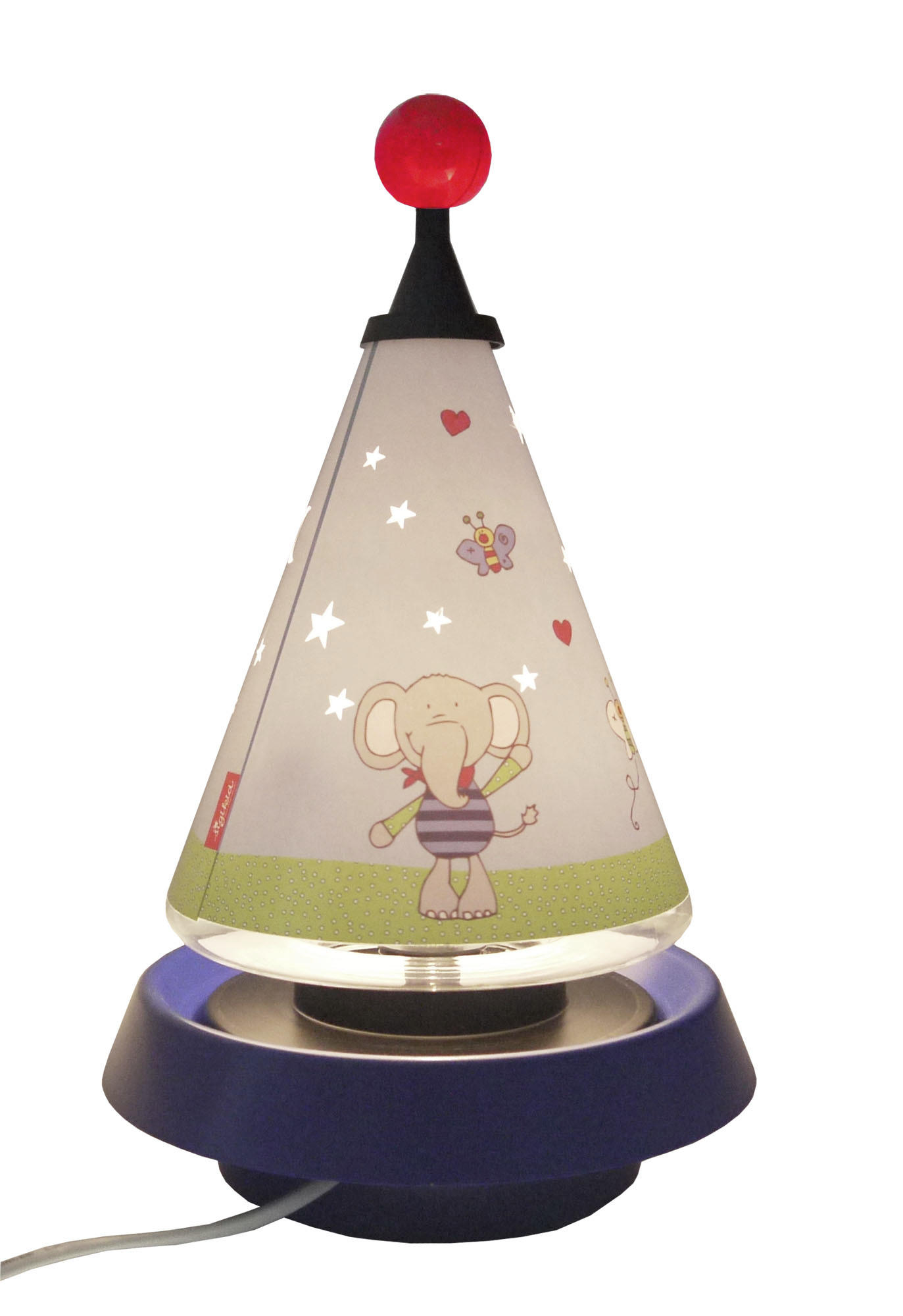 KINDERTISCHLEUCHTE Lolo Lombardo  - Blau/Gelb, LIFESTYLE, Kunststoff (21/35cm) - Sigikid