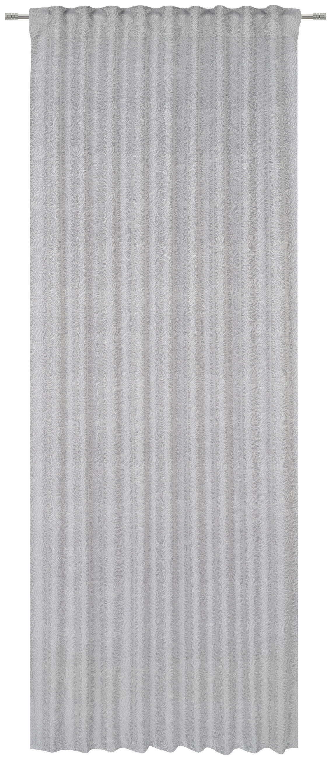GARDINLÄNGD halvtransparent  - silver, Klassisk, textil (140/245cm) - Esposa