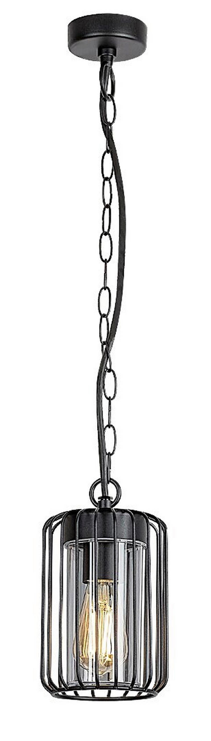 VISEĆA SVJETILJKA VANJSKA Tarpa  - prozirno/crna, Basics, metal/plastika (13.5/74cm)