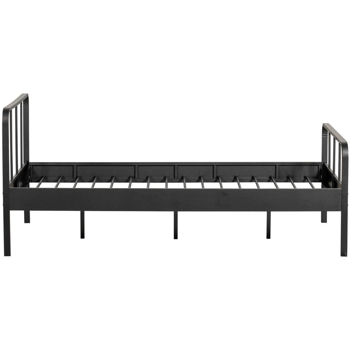 METALLBETT 120/200 cm  in Schwarz  - Schwarz, Basics, Metall (120/200cm) - MID.YOU