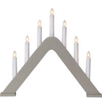 ADVENTSLJUSSTAKE  - silver/grå, Basics, trä/plast (41/36/5cm)