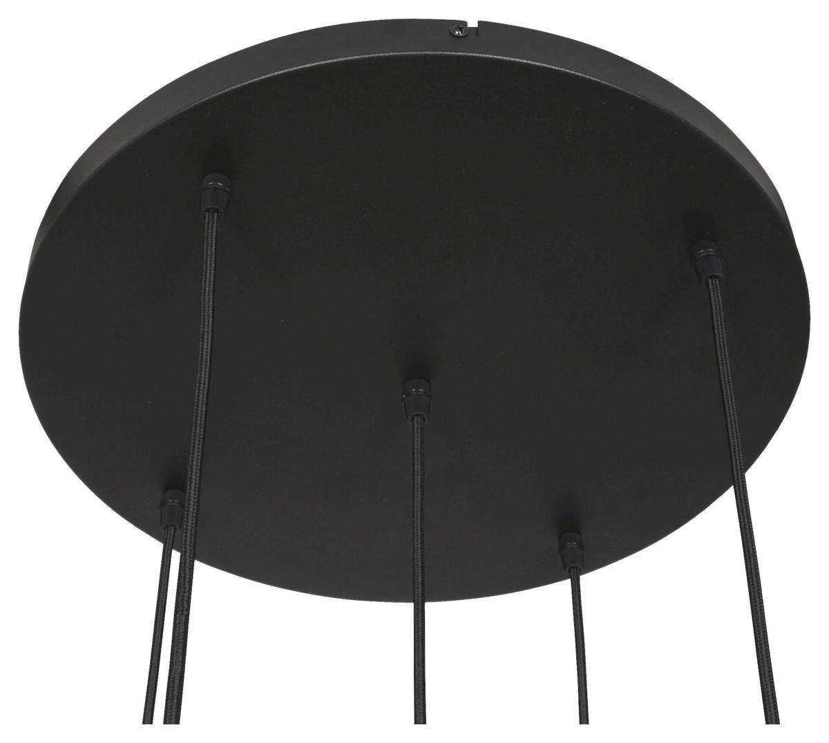 DECKENLEUCHTE 60/115-373/60 cm   - Schwarz, Trend, Glas/Metall (60/115-373/60cm)