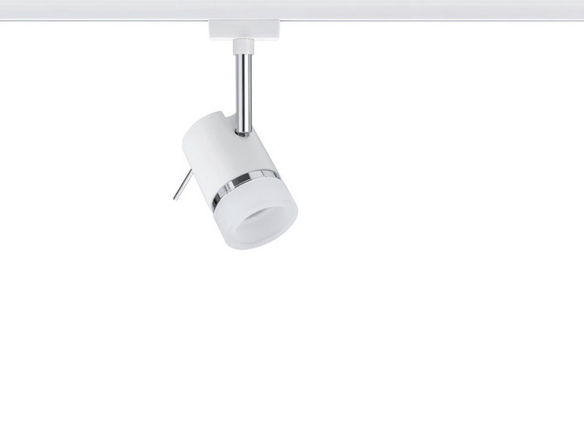 SCHIENENSYSTEM-STRAHLER URail 10/15 cm   - Chromfarben/Weiß, Design, Metall (10/15cm) - Paulmann