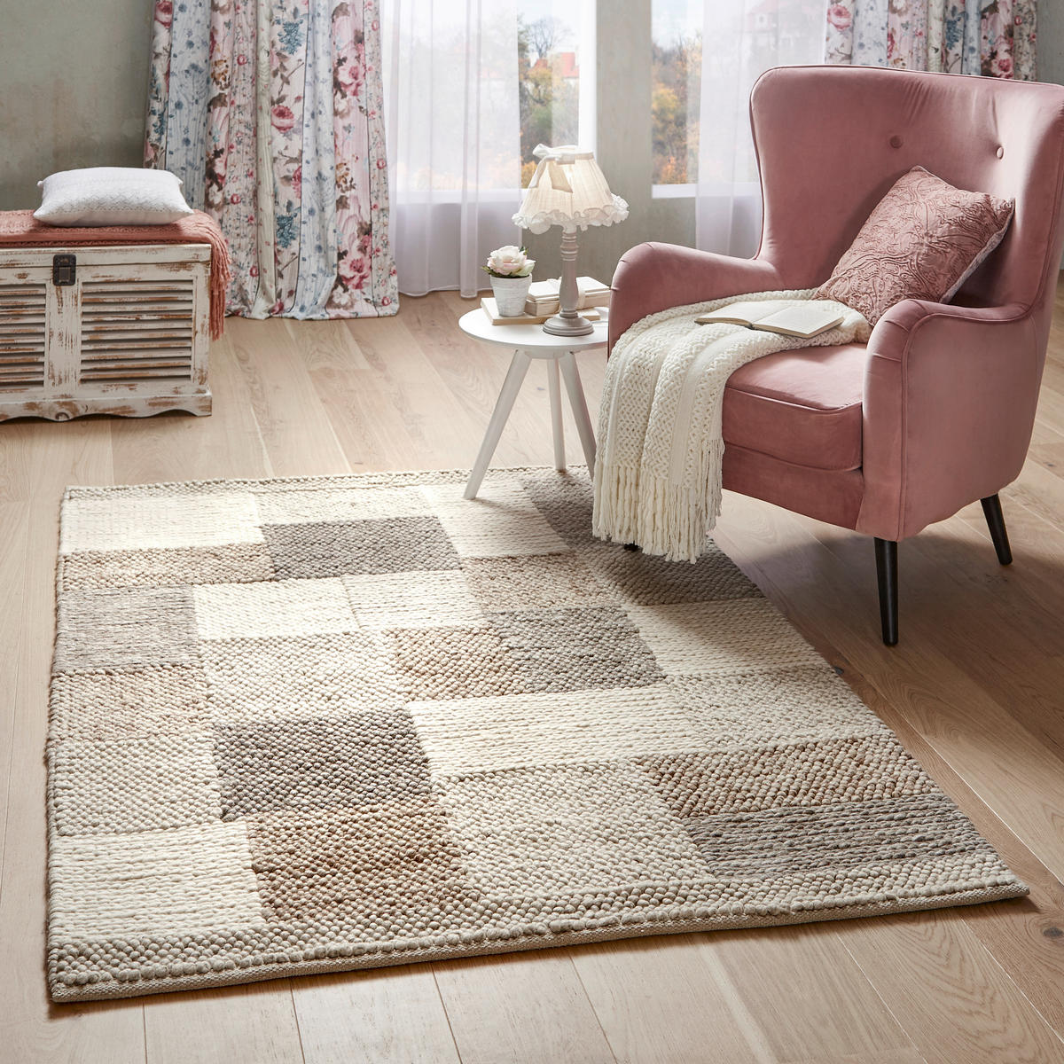 HANDWEBETEPPICH Nordic 160/230 cm Nordic  - Beige/Naturfarben, Lifestyle, Textil (160/230cm) - Linea Natura