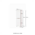 MIDISCHRANK 40/130/35 cm  - Edelstahlfarben/Silberfarben, KONVENTIONELL, Holzwerkstoff/Kunststoff (40/130/35cm) - Xora