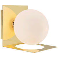 WANDLEUCHTE - Messingfarben/Opal, Basics (13.5/13.5/16.2cm) - Markslöjd