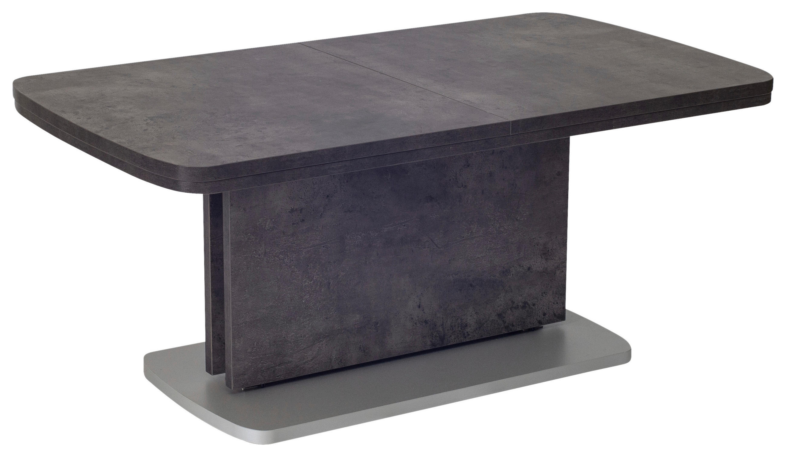 COUCHTISCH 110-180/63/53-72 cm rechteckig Anthrazit, Grau  - Anthrazit/Silberfarben, KONVENTIONELL, Holzwerkstoff (110-180/63/53-72cm) - Venda