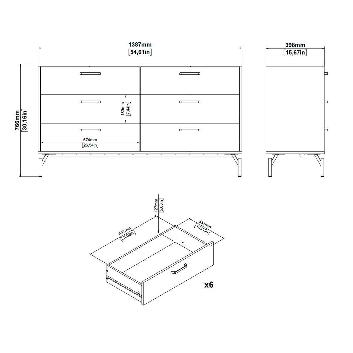 SIDEBOARD 138,7/76,6/39,8 cm  - svart, Design, metall/trämaterial (138,7/76,6/39,8cm) - Best Price