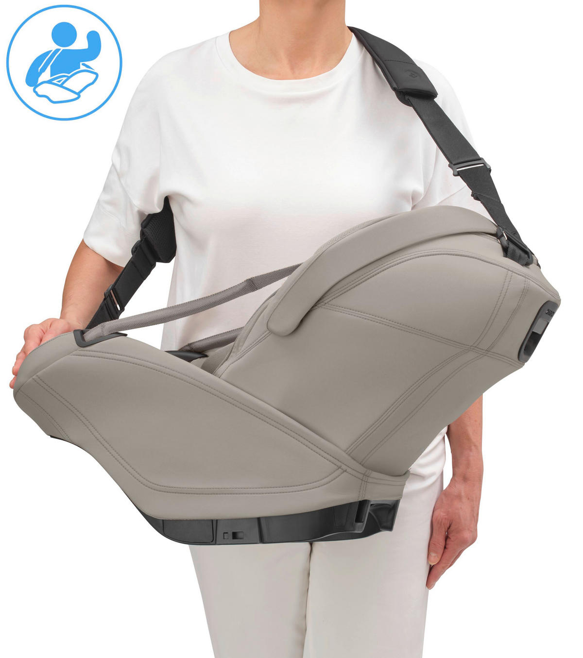 BABYSCHALEN-TRAGEGURT Coral Slide Pro  - Schwarz, Basics, Textil (7,5/115 - 140cm) - Maxi-Cosi