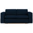 SCHLAFSOFA in Textil Dunkelblau - Silberfarben/Dunkelblau, KONVENTIONELL, Kunststoff/Textil (190/83/98cm) - Carryhome SCHLAFSOFA in Textil Dunkelblau - Silberfarben/Dunkelblau, KONVENTIONELL, Kunststoff/Textil (190/83/98cm) - Carryhome