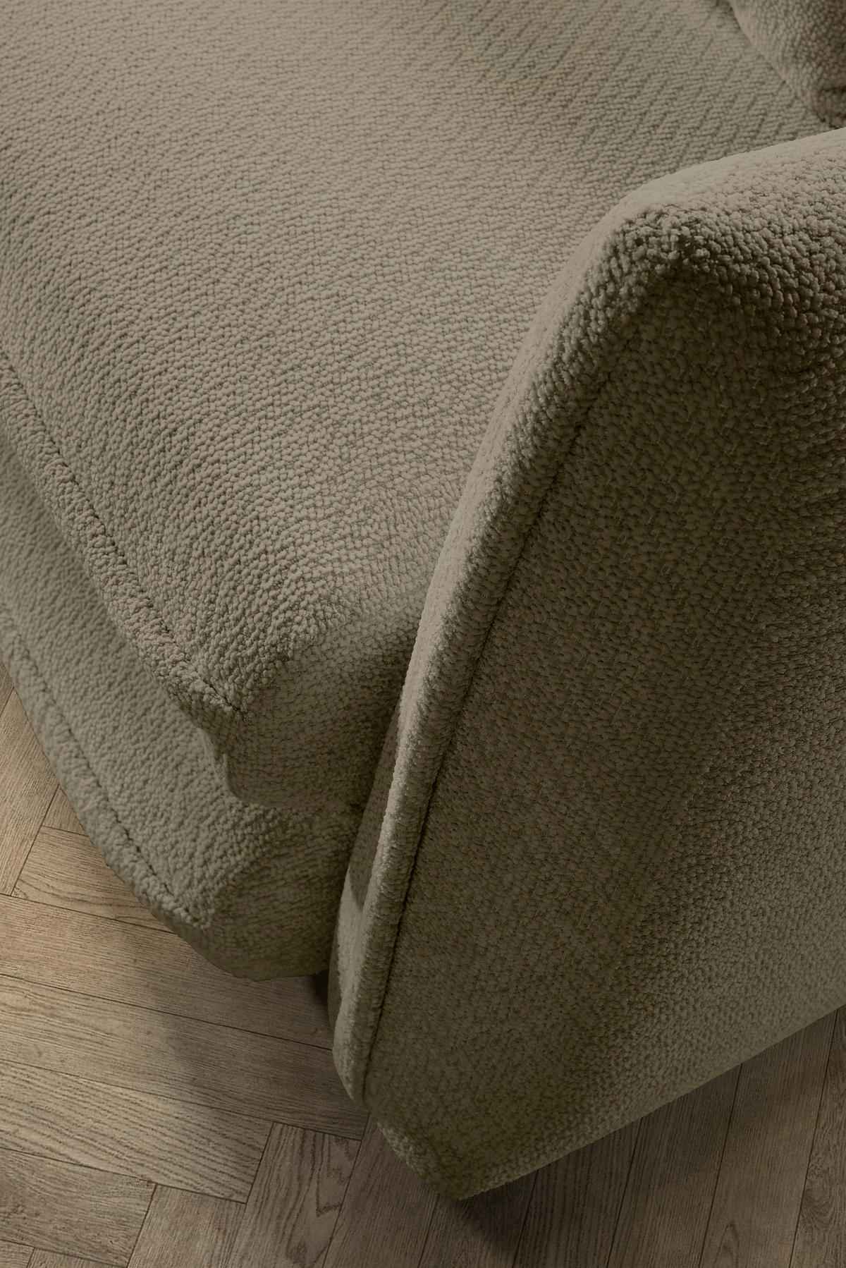 SCHLAFSOFA  mit Liegefunktion, Rücken echt Struktur Olivgrün  - Schwarz/Olivgrün, KONVENTIONELL, Kunststoff/Textil (237/94/117cm) - Carryhome