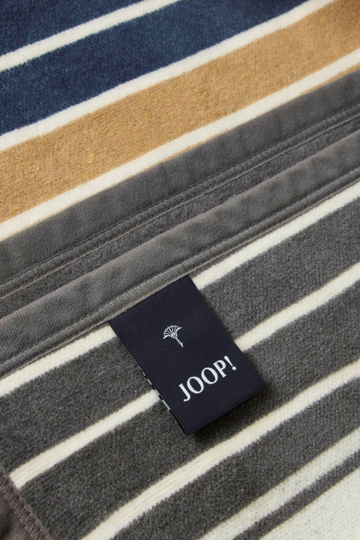 WOHNDECKE OUTDOOR LIFESTYLE 125/170 cm  - Currygelb/Grau, Design, Textil (125/170cm) - Joop!