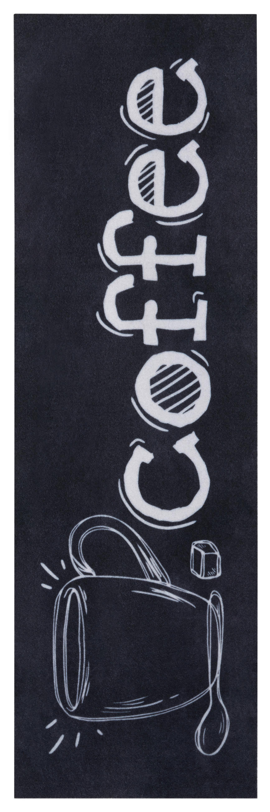 KÜCHENLÄUFER 50/150 cm Cook & Clean Schwarz, Weiß  - Schwarz/Weiß, Basics, Kunststoff (50/150cm) - Hanse Home