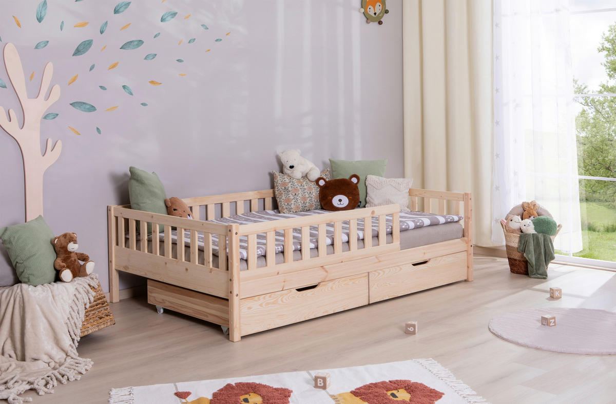 HAUSBETT 140/200 cm Naturfarben  - Naturfarben, Modern, Holz (140/200cm) - MID.YOU
