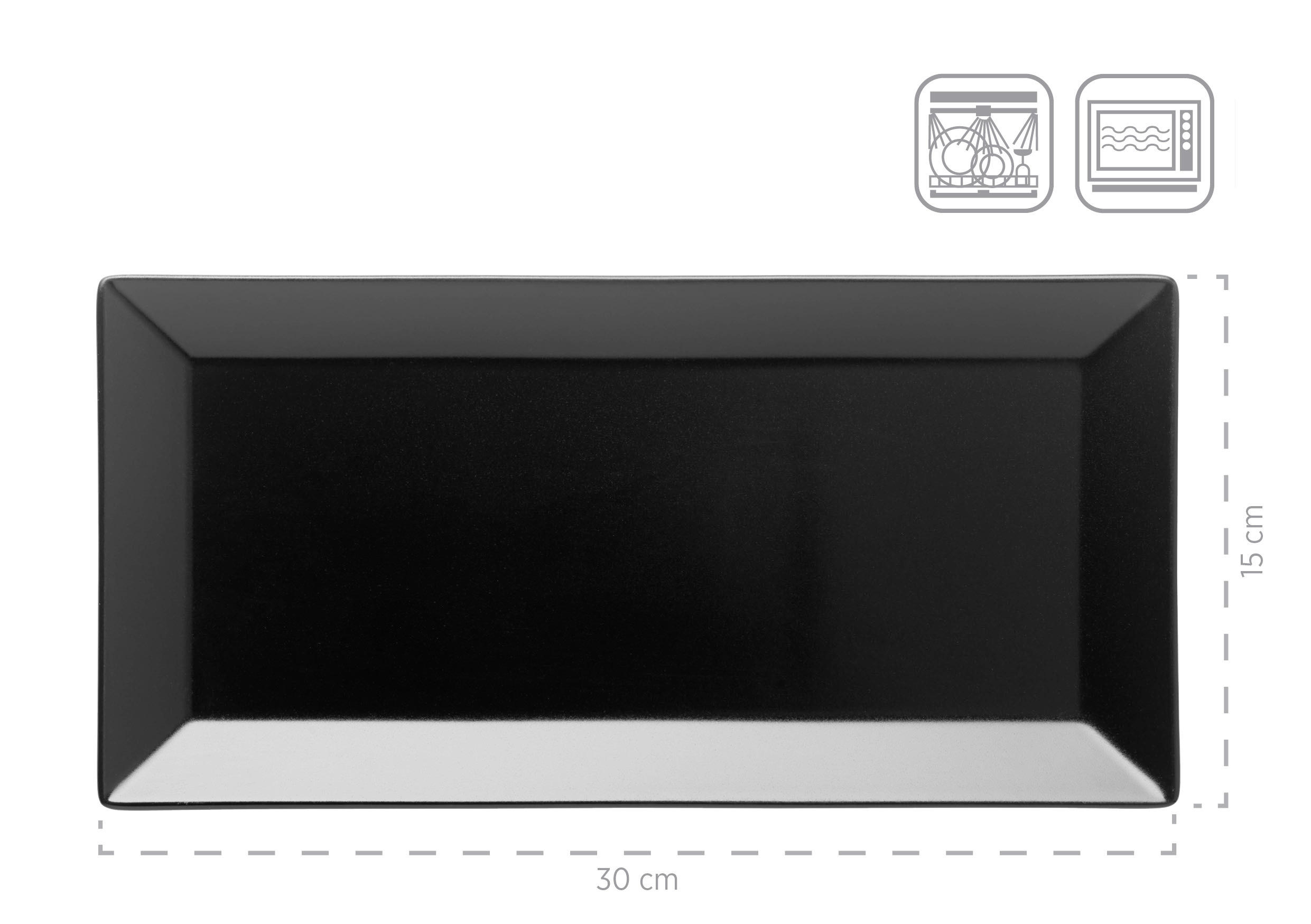 Thumbnail - Mäser Schale, Schwarz, Keramik, 4-teilig, quadratisch, Essen & Trinken, Geschirr, Schalen & Schüsseln, Snackschalen