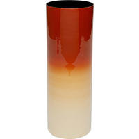 VASE Rici 30 cm  - Beige/Dunkelrot, Design, Metall (10/30/10cm) - Kare-Design