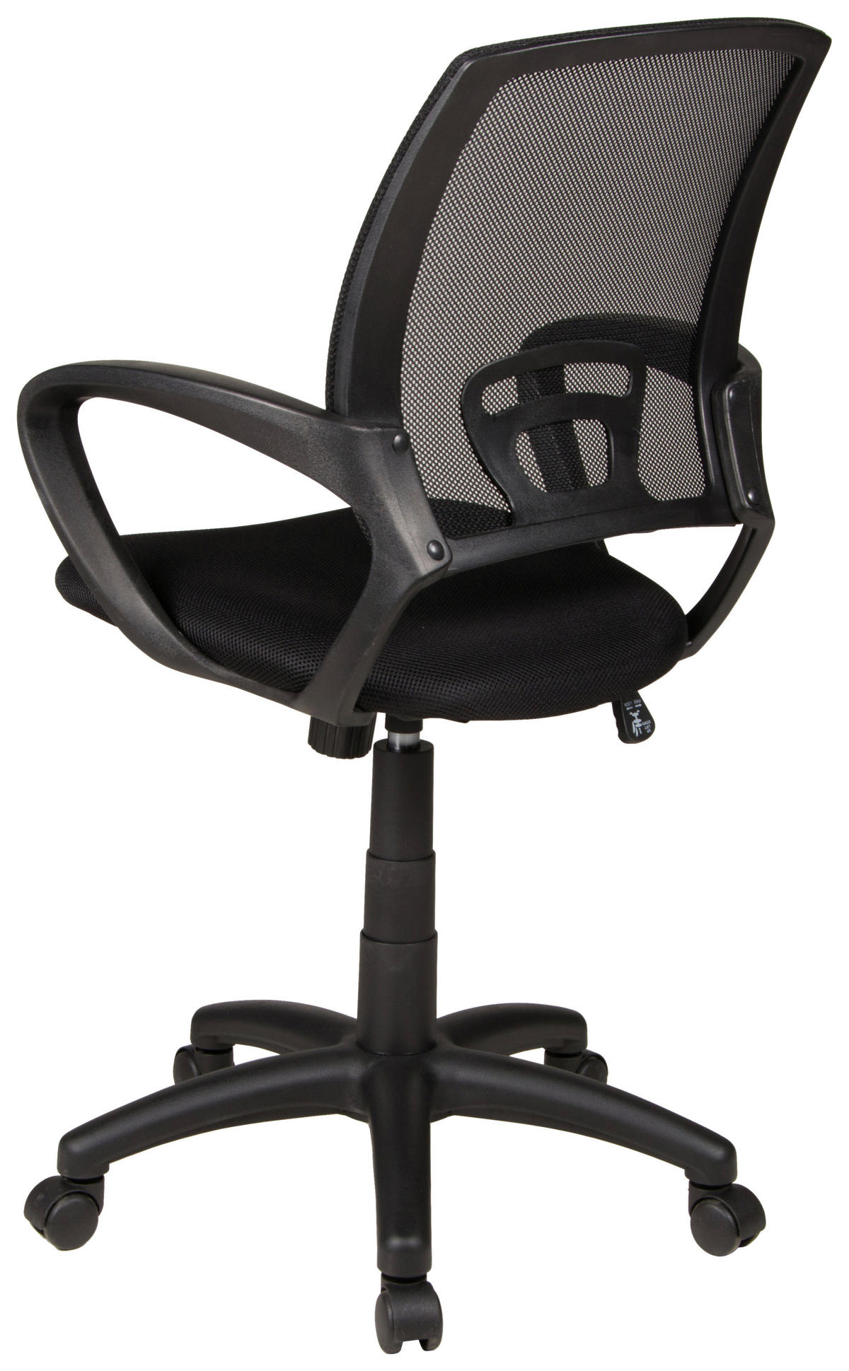 JUGENDDREHSTUHL Netz Schwarz  - Schwarz, KONVENTIONELL, Kunststoff/Textil (60/92-104/60cm) - Boxxx