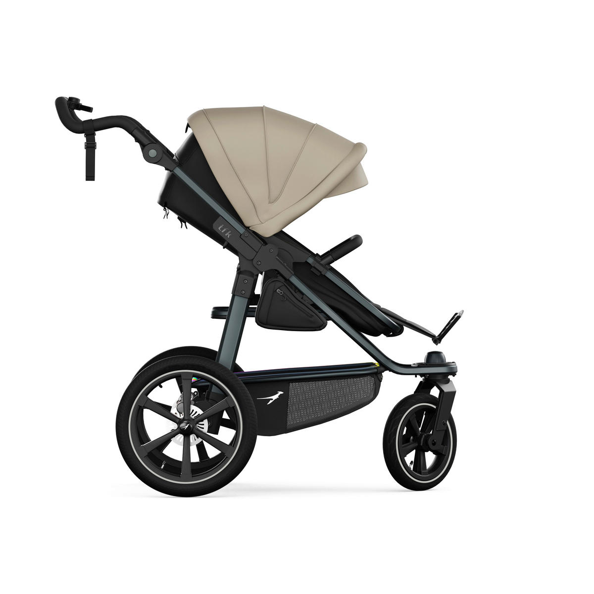 KOMBIKINDERWAGEN  tfk pro 2-in-1 Kombikinderwagen  sand  - Sandfarben/Anthrazit, Basics, Textil/Metall (66/118/110cm) - TFK