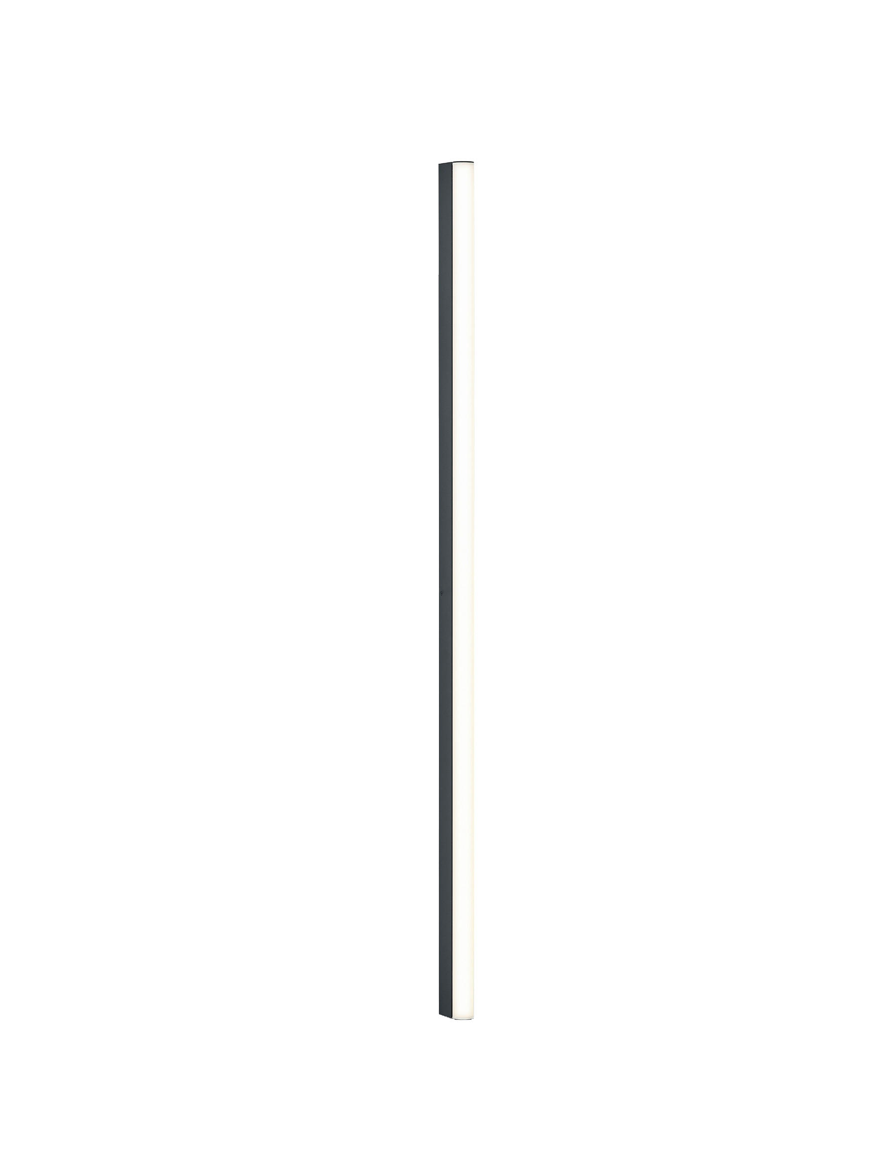 SPIEGELLEUCHTE Ponto-S 3/120/5 cm   - Schwarz, KONVENTIONELL, Kunststoff/Metall (3/120/5cm) - Helestra